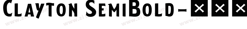 Clayton SemiBold字体转换